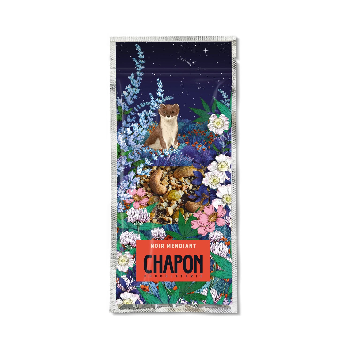 Tablette mendiants au chocolat noir